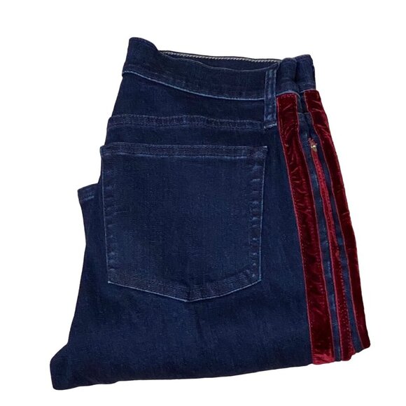 J CREW DENIM VINTAGE STRAIGHT VELVET STRIPEJEANS SIZE 27 - Picture 8 of 8